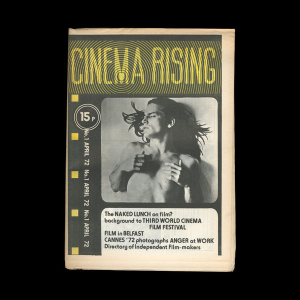 [UNDERGROUND CINEMA]. RAYNS, Tony (ed). Cinema Rising No.1 April 72. London: Cinema Rising, 1972.
