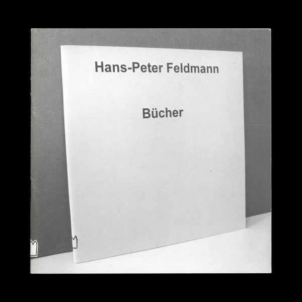 FELDMANN, Hans-Peter. Bücher. (Bremen): (Neus Museum Weserburg), (1999).