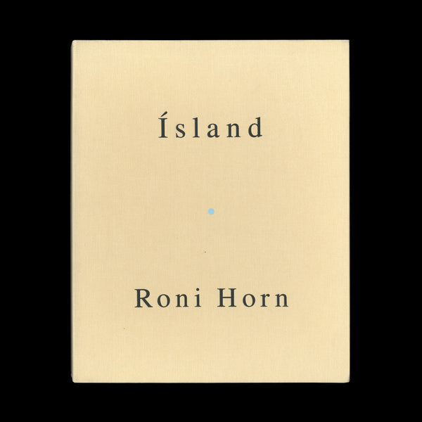 HORN, Roni. To Place / Becoming a Landscape. (Denver, Colorado): Ginny Williams, 2001. -EDITION OF 100 WITH A PAIR OF PHOTOGRAPHS