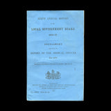 [PUBLIC HEALTH]. Sixth Annual Report of the Government Board 1876-77. London: For Her Majesty's Stationery Office, 1878.