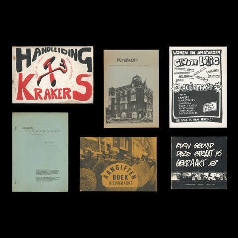 SQUATTING. Collection of five books and a handbill relating to the Dutch squatters’ movement. 1969-1980.